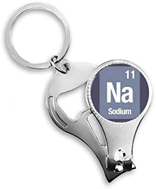 Na Nátrium-Kémiai Elem Tudomány Köröm Zimankó Gyűrű Kulcstartó Sörnyitó Clipper