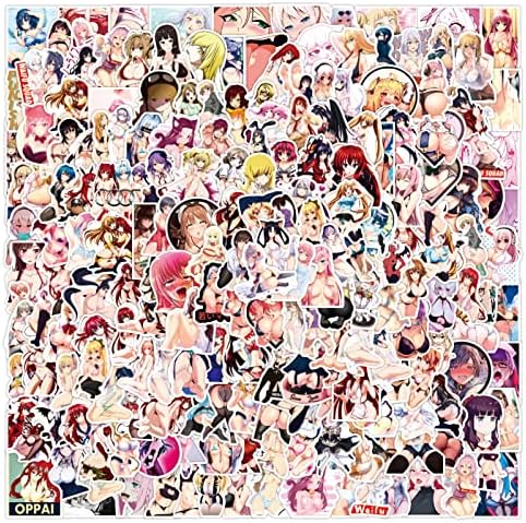 200pcs Anime Szexi Lány Matricák Felnőtt, Király Vízálló Vinyl Matrica a Tini Üveg Vizet, Laptop Utazási Esetben, Számítógép,