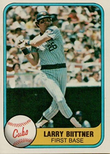 1981 Fleer 314 Larry Biittner Chicago Cubs