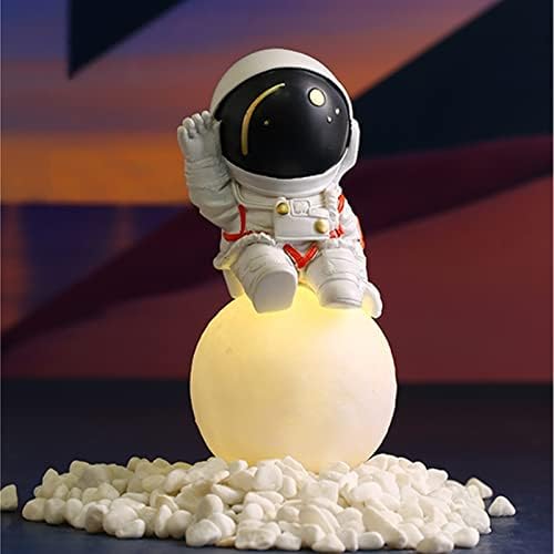 Hold Lámpa Űrhajós Éjszakai Fény Gyerekeknek LED Űrhajós Asztali Kreatív Hold Dekor Fény Hálószoba, Játék Szoba, Nagy Ajándék,