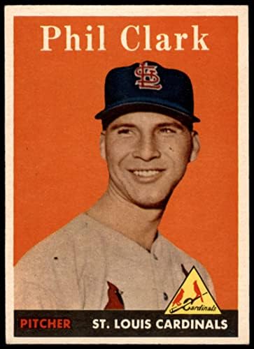 1958 Topps 423 Phil Clark St. Louis Cardinals (Baseball Kártya) EX Bíborosok