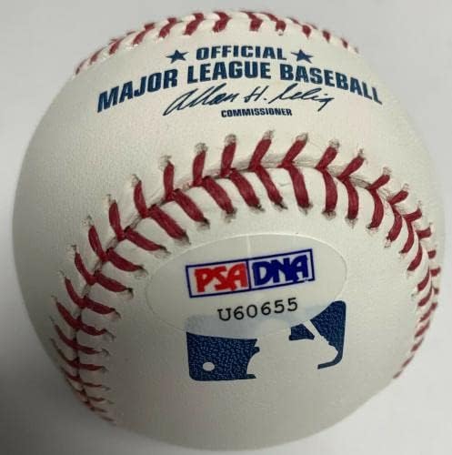 Tommy lasorda-val Aláírt MLB Baseball Dodgers PSA U60655 - Dedikált Baseball