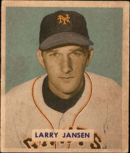 1949 Bowman 202 Larry Jansen New York Giants (Baseball Kártya) EX Óriások