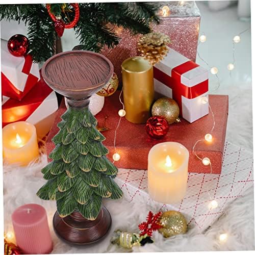 NOLITOY 1db Dekoratív Világítás Pillér gyertyatartó Tea Fény gyertyatartók Karácsonyi Dekoráció Ünnepi Asztal Dísze lakberendezés