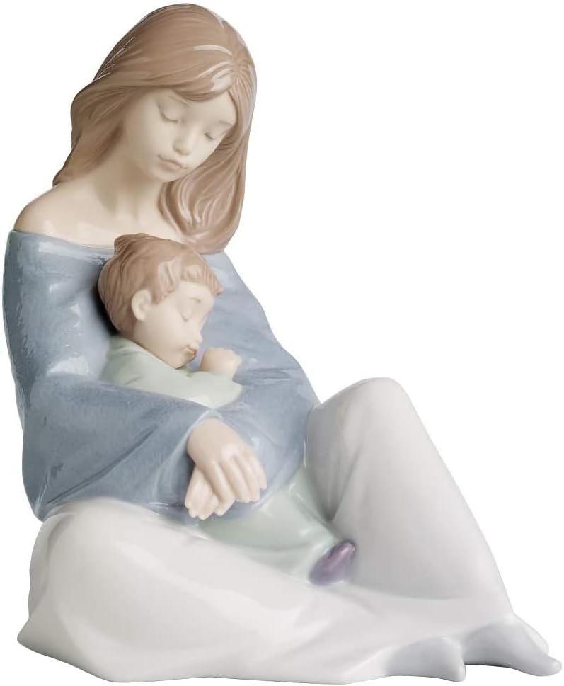 Lladro Nao Gyűjthető Porcelán Figura: A Legjobb Bond - 7 1/4 Magas - Anya, mind a Gyermek