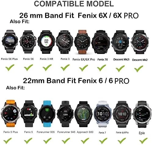 DAIKMZ 26 22MM Szilikon gyorskioldó Watchband Szíj, A Garmin Fenix 7 X 7 6 6X 5X Pro 5Plus 3HR Smartwatch Easyfit Karkötő