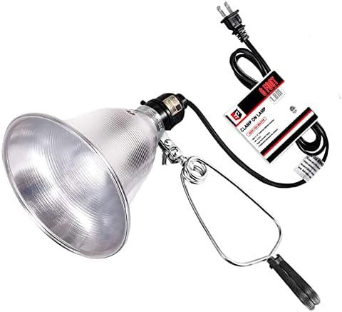 EP-Clamp Lámpa Levehető 5.5 Colos Alumínium Reflektor, 150 Watt E26 Aljzat (Nem Izzó Mellékelve), 6 Láb 18/2 SPT-2 Kábel