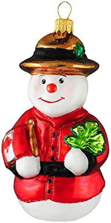 Királyi Lovasrendőr Kanadai Hóember Lengyel Üveg Karácsonyi Dísz Dekoráció Kanada