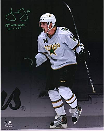 Jamie Benn a Dallas Stars Dedikált 16 x 20 Cél Ünnep Reflektorfénybe Fénykép 1. NHL Cél 10/11/09 Felirat, - 14 egy Limited