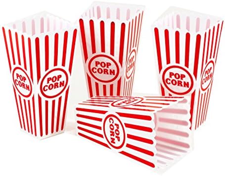Tytroy 8 Darab Műanyag Újrahasznosítható Mozi Stílusú Popcorn Konténerek Meghatározott Ünnep, Ajándék, Karácsony