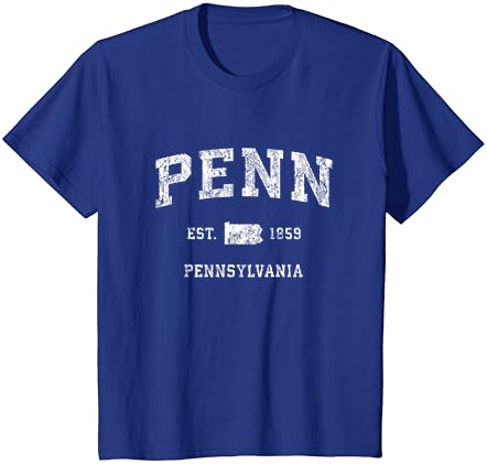 Penn Pennsylvania PA Veterán Atlétikai Sport Design Póló