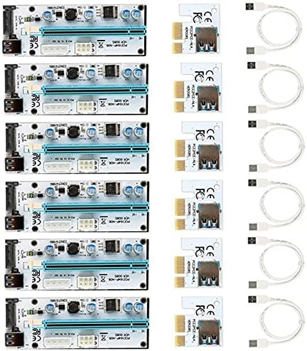 Csatlakozók VER 008S USB 3.0 PCI-E Express 1x, hogy 16x Extender Riser Card SATA Adapter hálózati Kábel Nagy Sebességű 1000MB/S
