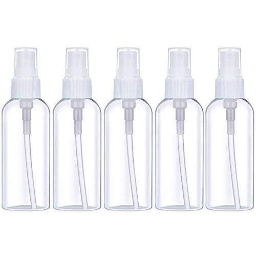 5db Finom Köd Spray Palackot 3.4 oz/100ml Egyértelmű Utazási Üvegeket 5db szivattyú üveg adagoló