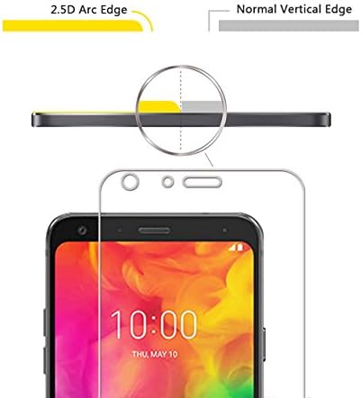 (2 Csomag) Orzero Kompatibilis az LG Q7 Q7 Plusz, Q7 Alfa Edzett Üveg kijelző Védő fólia, 2.5 D ' Arc-Élek 9 Keménység HD