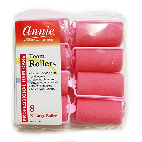 Annie Klasszikus Hab Párna Görgők 1054, 8 Gróf Rózsaszín X-Nagy 1-1/4 Inch (5 Csomag)