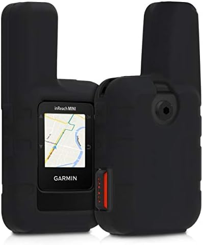 kwmobile Esetben Kompatibilis Garmin inReach Mini - GPS Készülék Navigációs Rendszer, Puha Szilikon Bőr Védő Borító - Fekete