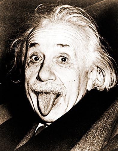 Egy Albert Einstein Nyelve Zseniális Filozófus Híresség Humor Poszter Nyomtatás (11x14 keret nélküli Nyomtatás)