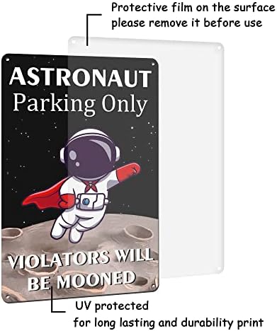 Uflashmi Űrhajós Parkolás Egyetlen Jel, Külső Tér Szoba Decor a Fiúk, a Tér Témájú Hálószoba Dekoráció, Fiúk, Gyerekek, Alumínium,
