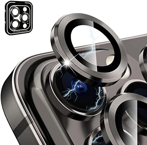 CloudValley Kamera Lencséjét Védő iPhone 13 Pro - iPhone 13 Pro Max, Edzett Üveg Fólia, Alumínium Ötvözet Lencse Védő Fedelet,