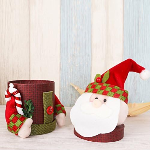 PartyKindom 3pcs Karácsonyi Édesség Jar Kreatív Konténer Cukorka, Csokoládé, Ajándék Doboz, Karácsonyi Dekoráció (Santa Claus)