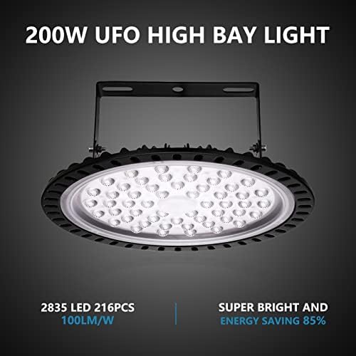UFO Nagy LED Fény Bay 200W 5500K 20,000 LM Ipari Világítás IP65 Vízálló Kereskedelmi Öböl Fény, Raktár, Lámpák, Műhely, Garázs