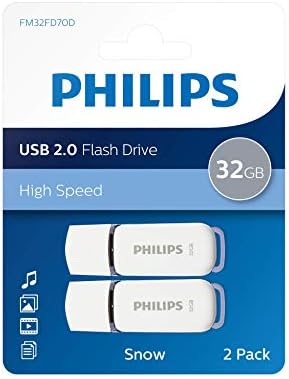 PHILIPS 32 gb-os pendrive-ot, 2-Komponensű, Snow Edition USB 2.0 - Fehér/Szürke