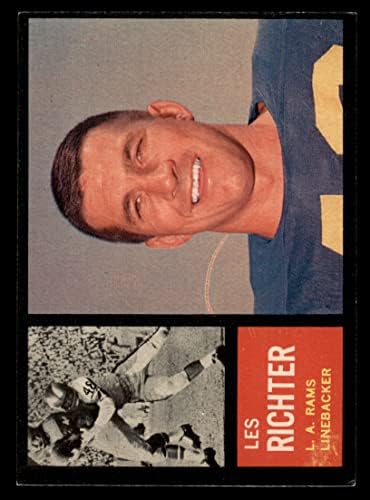 1962 Topps 86 Les Richter Los Angeles Rams (Foci Kártya) EX Ram Kalifornia