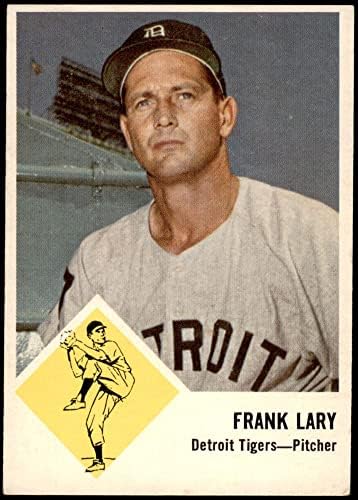 1963 Fleer 14 Frank Lary Detroit Tigers (Baseball Kártya) EX/MT Tigrisek