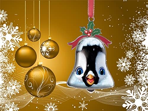 LCTCKP Karácsonyi Csengő Függő Dísz Dekoráció Színes Karácsonyi Pingvinek Lógó Fém Karácsonyi Díszeket lakberendezési Ünnepek