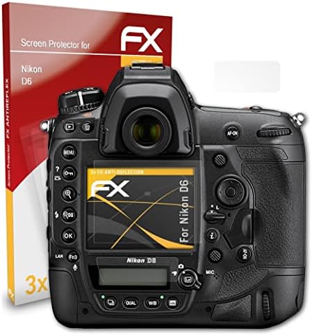 atFoliX képernyővédő fólia Kompatibilis Nikon D6 Képernyő Védelem Film, Anti-Reflective, valamint Sokk-Elnyelő FX Védő Fólia
