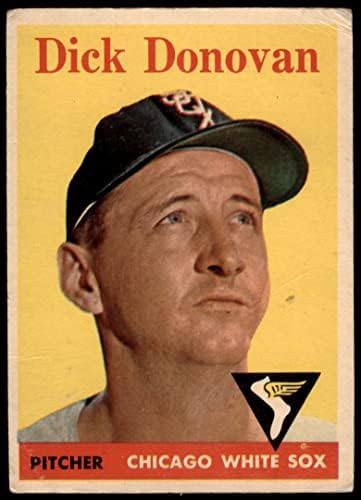 1958 Topps 290 Dick Donovan Chicago White Sox (Baseball Kártya) JÓ White Sox