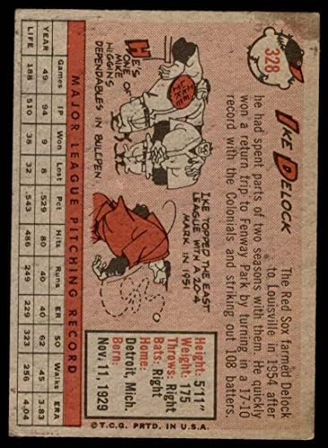 1958 Topps 328 Ike Delock Boston Red Sox (Baseball Kártya) JÓ Red Sox