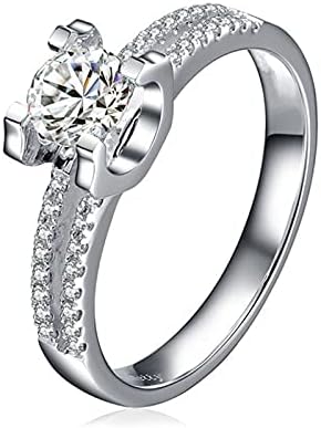 Esküvő & Eljegyzési Gyűrűk Nők Személyre szabott Eljegyzési Gyűrű Gyémánt Hercegnő Cirkon Gyűrűk