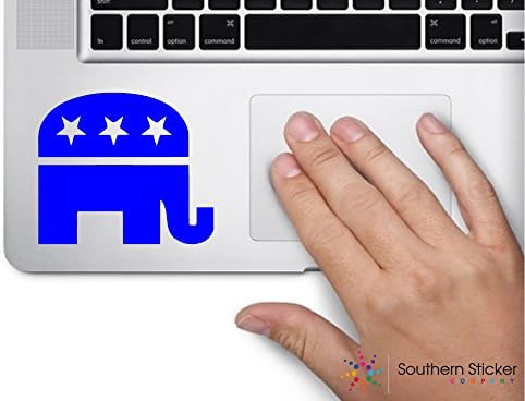 Republikánus Elefánt 3x3 Kék Kormányzati Politika, Politikai Pártok Egyesült Államok Amerika Színes Matrica Állami Matrica