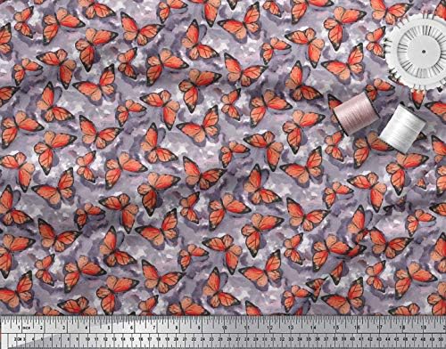 Soimoi Pamut Jersey Anyagból Textúra & Pillangó Nyomtatási Anyag A gyár által 58 cm Széles