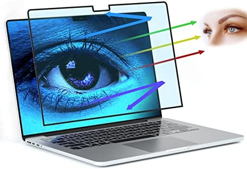 FILMEXT MacBook Pro 16 hüvelykes Képernyő Védő M1 M2 2022-2023, Buborék Mentes Kék Fény, a Képernyő Védő Macbook Pro 16.2(A2780/A2485)-Szem