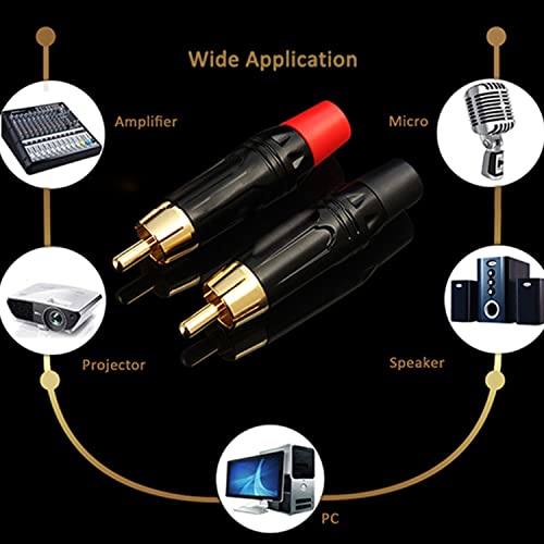 Hangszóró Csupasz Drót, Kábel-RCA Dugók Adapter, hi-fi hangminőség Cserélje ki RCA Dugó Csatlakozó Adapter Csupasz Drót Audio