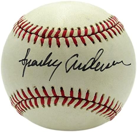 Sparky Anderson HOF Detroit Tigers Aláírt/Inscr Rawlings OAL Baseball SZÖVETSÉG 165322 - Dedikált Baseball