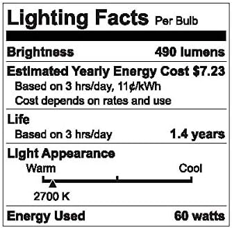 GE Mutatják 60 Wattos Szabályozható B10 világítótestet 42973 Izzó, fénycső (4 Darabos)