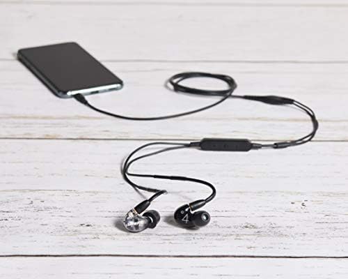 Shure AONIC 4 Vezetékes Hang Leválasztó Fülhallgató, Részletes Hang, Dual-Vezető Hibrid, Biztonságos In-Ear Illik, Levehető