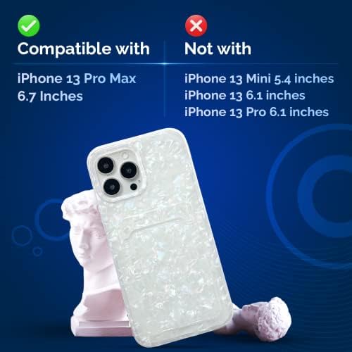 allENcase iPhone 13 Pro Max Színjátszó Csillogó Vissza Tárca az Esetben a Kártya Birtokosának - Nehéz & Lágy Átlátszó iPhone