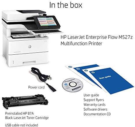 HP LaserJet Enterprise MFP M527z Vezeték nélküli Többfunkciós, Másolás/Fax/Nyomtatás/scannelés F2A78A BGJ (Felújított)