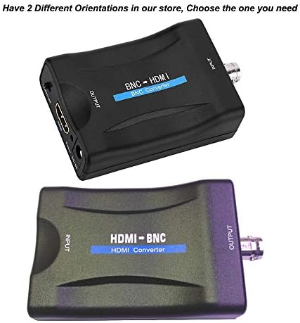 HDMI-BNC Átalakító Videó Adapter - HDMI Női BNC Koax Ki Csatlakozó Kompozit Doboz 3,5 mm-es Audio Kimenet, Full HD felbontású