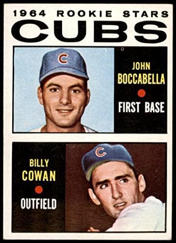1964 Topps 192 Cubs Újoncok Billy Cowan/John Boccabella Chicago Cubs (Baseball Kártya) JÓ Cubs