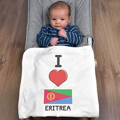 Azeeda 'Szeretem Eritrea' Pamut Bébi Takaró / Kendő (BY00025993)