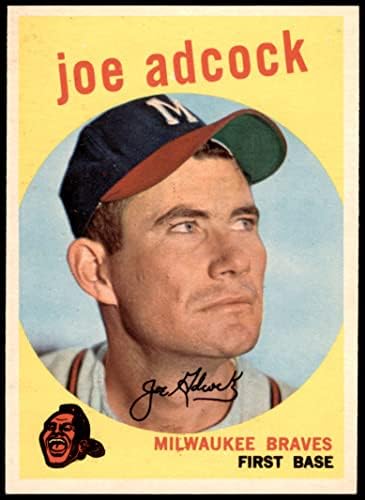1959 Topps 315 Joe Adcock Milwaukee Bátrabbak (Baseball Kártya) NM/MT+ Bátrabbak