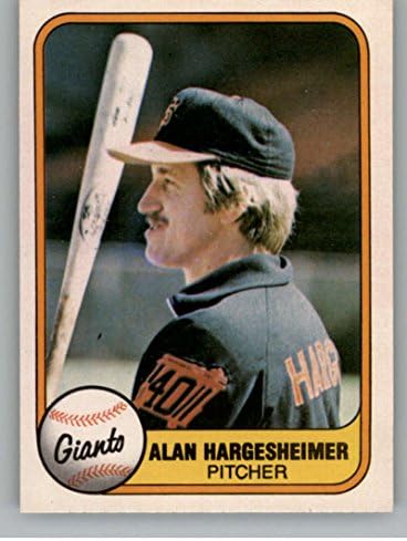 1981 Fleer 457 Alan Hargesheimer RC Újonc Kártya San Francisco Giants