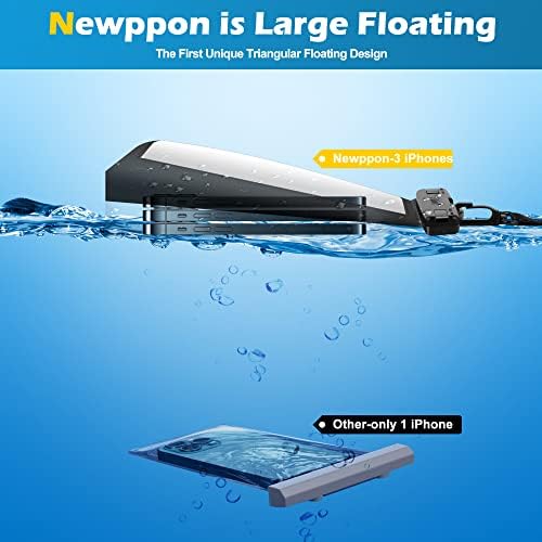 newppon Nagy Úszó Vízálló Mobil Tok Tiszta Víz alatti Mobiltelefon Jogosultja Konténer - Univerzális Floatable Sejt vízálló