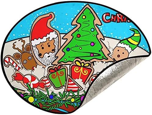 visesunny Boldog Karácsonyt, Mikulás Boldog Új Évet karácsonyfa Alátét Fa áll Szőnyeg Padló Protector Nedvszívó Fa Állvány