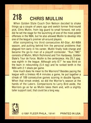 1991 Fleer 218 All-Star Chris Mullin Golden State Warriors (Kosárlabda Kártya) NM/MT Harcosok St. John ' s